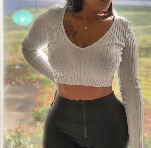 My way crop long sleeve