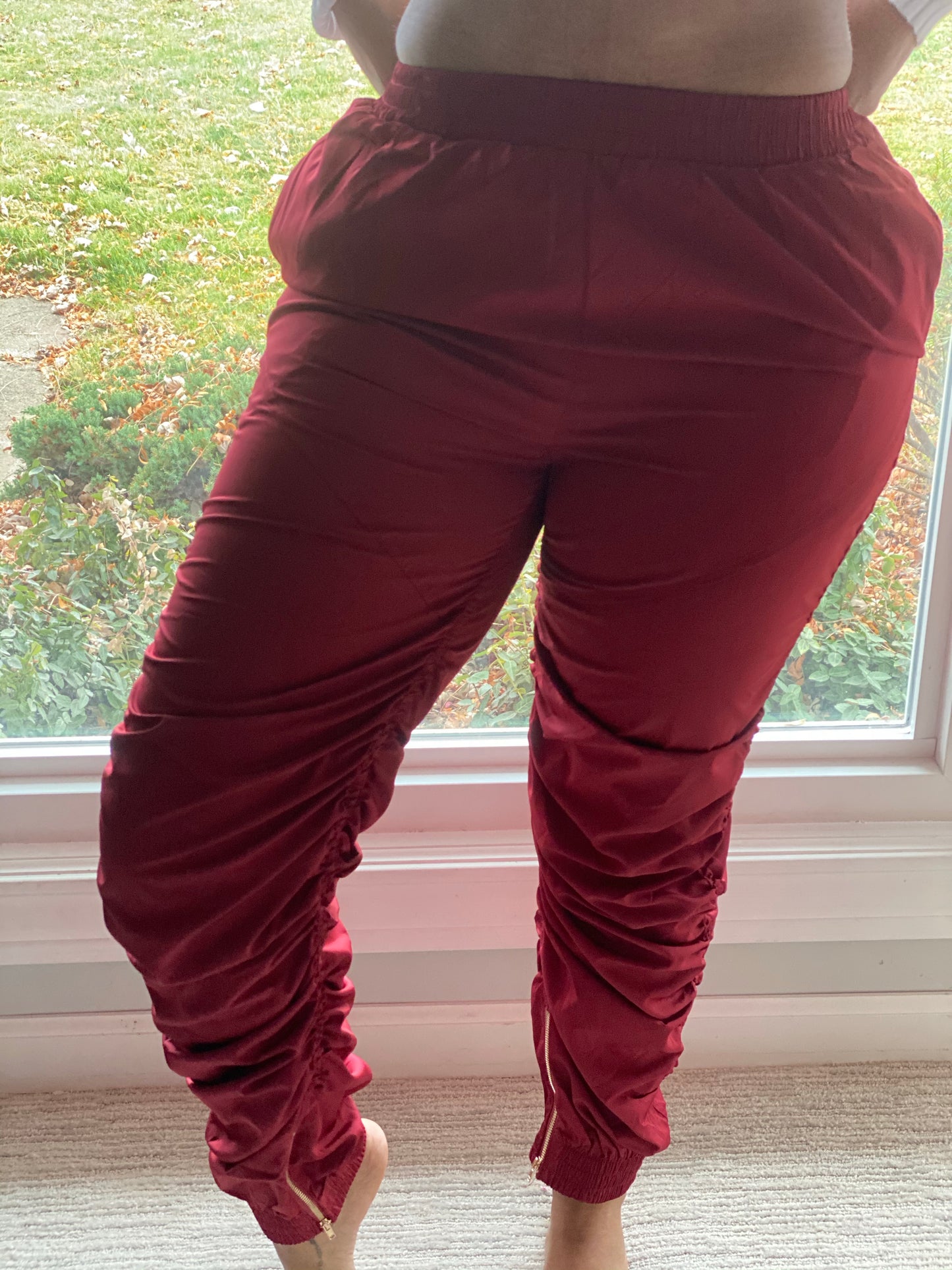 Ruched joggers